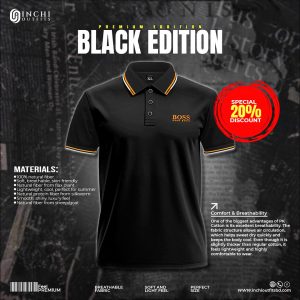 Premium PK Cotton Polo shirt "Black Edition"